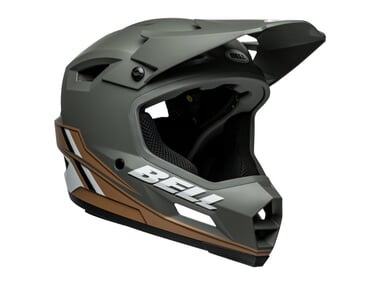 Bell "Sanction 2 DLX MIPS" Fullface Helmet - Alpine Matte Dark Gray/Tan