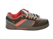 Almond "Metric" Schuhe schwarz/rot