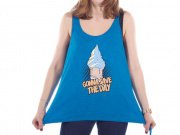 Chico Clothing "Save the Day" Girl Tank Top blue