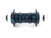 Profile "Mini" Vorderradnabe - schwarz/blau Splatter