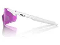 100 Percent "A2" Sunglasses - HiPER Pink Lavender Lens / Aspire Matte White
