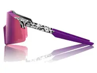 100 Percent "Aerocraft" Sunglasses - Elly 3 Purple Mirror Lens / White Venom