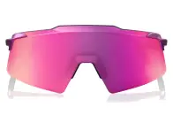 100 Percent "Aerocraft" Sunglasses - Multilayer Mirror Lens / Gloss Purple Chrome