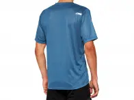 100 Percent "Airmatic Mesh" Jersey T-Shirt - Slate Blue