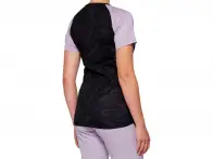 100 Percent "Airmatic Woman" Jersey T-Shirt - Black/Lavender