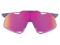 100 Percent "Hypercraft" Sunglasses - Purple Multilayer Mirror Lens- Grey
