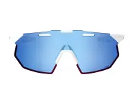 100 Percent "Hypercraft" Sunglasses - SQ Mirror Lens - Soft Tact White