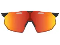 100 Percent "Hypercraft" Sunglasses - SQ Mirror Lens / Soft Tact Black/Orange