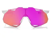 100 Percent "Hypercraft XS" Sonnenbrille - HiPER Vital Pink Mirror Lens / Matte White/Pink