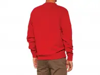 100 Percent "Icon Crewneck" Pullover - Deep Red