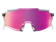 100 Percent "Korbin" Sunglasses - Mirror Lens / Polished Translucent Grey