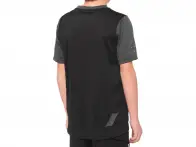 100 Percent "Ridecamp Youth" Jersey T-Shirt - Black/Charcoal (Kids)