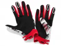 100 Percent "Ridefit" Handschuhe - White/Red