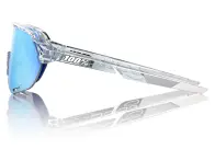 100 Percent "S2" Sunglasses - HiPER Blue Mirror Lens / Polished Translucent Clear