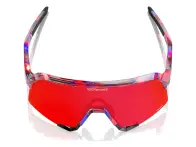 100 Percent "S3" Sunglasses - FDJ HiPER Fire Red Mirror Lens / Gloss Translucent Red/Blue