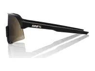 100 Percent "S3" Sunglasses - Mirror Lens / Soft Tact Black