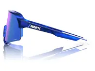 100 Percent "S3" Sunglasses - Red Bull Bora HiPER Royal Blue Mirror Lens / Gloss Blue Holographic