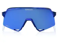 100 Percent "S3" Sunglasses - Red Bull Bora HiPER Royal Blue Mirror Lens / Gloss Blue Holographic
