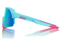 100 Percent "S3" Sunglasses - Tatis 4 Blue Topaz Mirror Lens / Soft Tact Blue