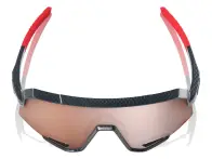 100 Percent "Slendale" Sunglasses - HiPER Multilayer Mirror Lens / Gloss Carbon Fiber