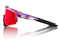 100 Percent "Speedcraft SL" Sunglasses - FDJ HiPER Fire Red Mirror Lens / Gloss Translucent Red/Blue