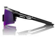 100 Percent "Speedcraft SL" Sunglasses - HiPER Lavender Mirror Polarized Lens / Polished Black