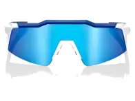 100 Percent "Speedcraft SL" Sunglasses - HiPER Mirror Lens / Matte White/Metallic Blue