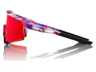 100 Percent "Speedcraft" Sunglasses - FDJ HiPER Fire Red Mirror Lens / Gloss Translucent Red/Blue