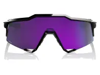 100 Percent "Speedcraft" Sunglasses - HiPER Lavender Mirror Polarized Lens / Polished Black