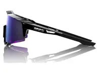 100 Percent "Speedcraft" Sunglasses - HiPER Lavender Mirror Polarized Lens / Polished Black