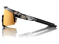 100 Percent "Speedcraft" Sunglasses - Money Mike 3 HiPER 24K Gold Mirror Lens / Polished Black Torto