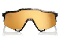 100 Percent "Speedcraft" Sunglasses - Money Mike 3 HiPER 24K Gold Mirror Lens / Polished Black Torto