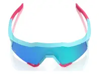100 Percent "Speedcraft" Sunglasses - Tatis 4 Blue Topaz Mirror Lens / Soft Tact Blue