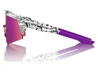 100 Percent "Speedcraft XS" Sunglasses, Elly 3 HiPER Dark Purple Mirror Lens / White Venom