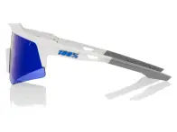 100 Percent "Speedcraft XS" Sunglasses - Mirror Lens / Matte White