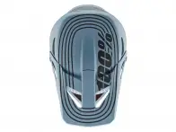 100 Percent "Status BMX/Downhill" Fullface Helmet - Caltec/Grey/Red