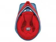 100 Percent "Status BMX/Downhill" Fullface Helmet - Caltec/Grey/Red