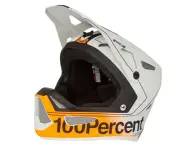 100 Percent "Status BMX/Downhill" Fullface Helm - Carby Silver/Orange