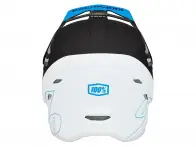 100 Percent "Status BMX/Downhill" Fullface Helm - Garda Blue/White/Black