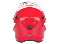100 Percent "Status BMX/Downhill" Fullface Helmet - Hellfire Red/White/Black