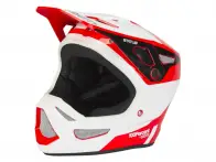 100 Percent "Status BMX/Downhill" Fullface Helmet - Hellfire Red/White/Black