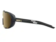 100 Percent "Westcraft" Sunglasses - Soft Gold Mirror Lens / Black
