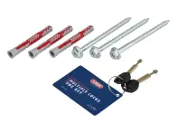 ABUS "WCH 90" Wall Anchor + ACH 9KS Plug-in Chain - 130 cm