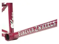 Alive "F.T.W." BMX Rahmen - Burgundy