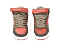 Almond "Magnus" Shoes red/grey
