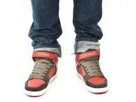 Almond "Magnus" Shoes red/grey