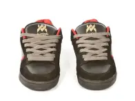 Almond "Metric" Shoes black/red