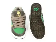 Almond "Metric" Shoes green/grey