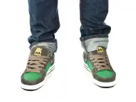 Almond "Metric" Shoes green/grey