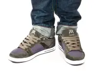 Almond "Metric" Shoes purple/grey